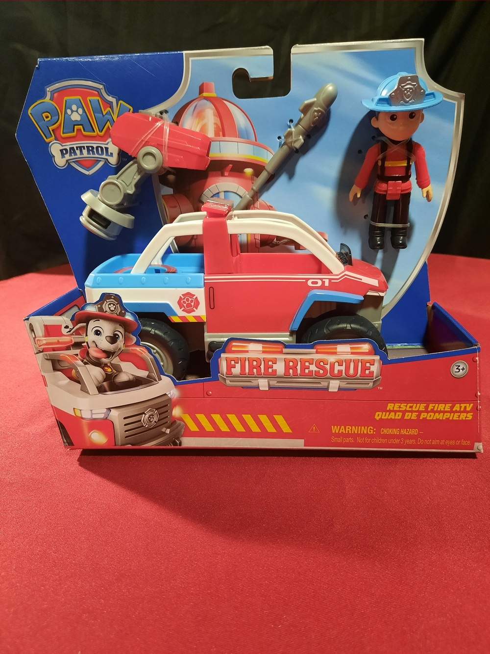 Paw Patrol Fire Rescue ATV with Fireman And Accessories NIB